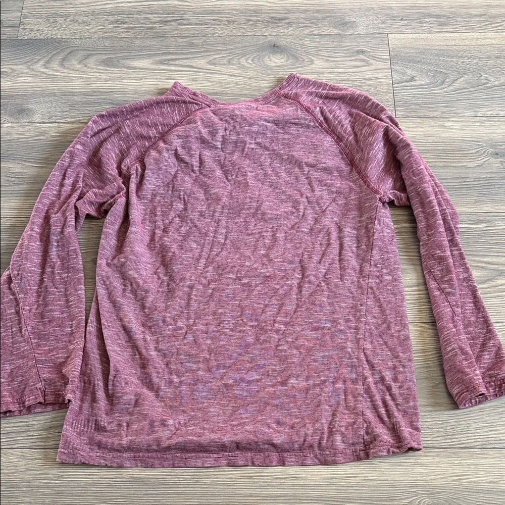 Cozy Kids Long Sleeve Top in Heathered Maroon